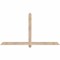 Ekena Millwork Eugene Smooth Timber Gable Bracket, Douglas Fir, 72"W x 39"H x 1 1/2"D x 3 1/2"F, 13/12 Pitch GBW072X39X0204EUG00SDF - alternate 1